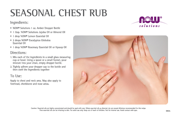 0832L - Seasonal Chest Rub Recipe Cards